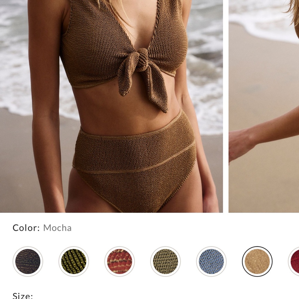 Beach Riot Ritzy Highway Bikini Set in Mocha